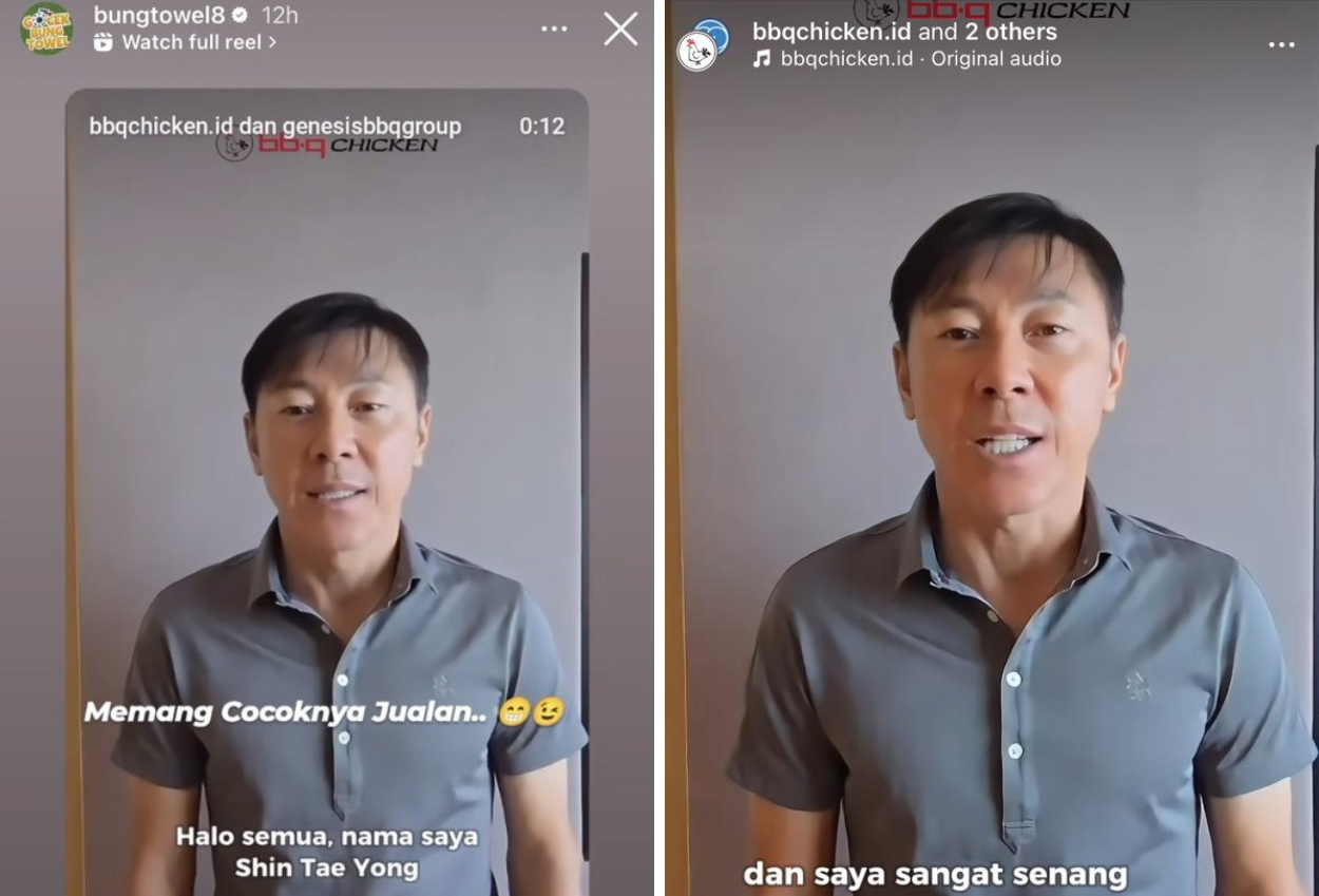 Shin Tae yong Promosikan Restoran Cepat Saji Korea, Bung Towel Memang Cocoknya Jualan