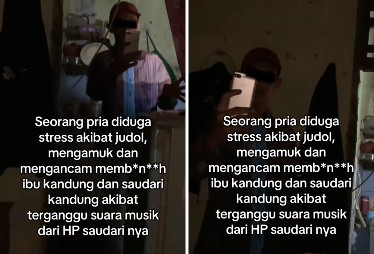 Stres Ikut Judol, Pria Ancam Bunuh Ibu dan Saudari Gegara Terganggu Suara Musik