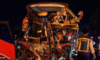 Tabrakan Maut di Tol Cipularang Bus Peziarah Tangerang Tabrak Truk, Dua Korban Tewas
