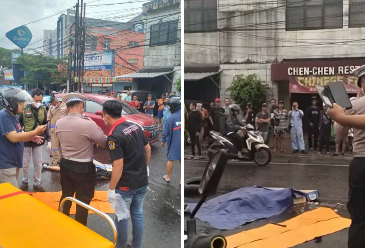 Terjadi Kecelakaan di Ciputat, Pemotor Tewas Terlindas Bus Gegara Gagal Nyalip