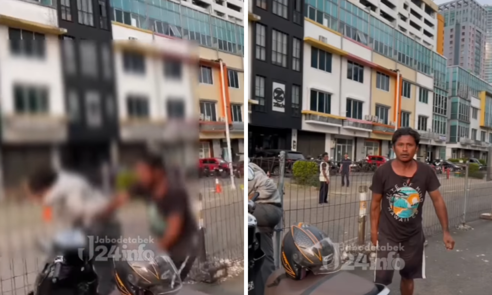 Tukang Parkir di Thamrin City Ngamuk Pukul Pengendara Motor karena Tak Diberi Uang