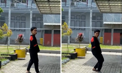 Viral! Agus Disabilitas Kegep Joget Joget Riang sembari Makan Roti di Lapas Lombok Barat