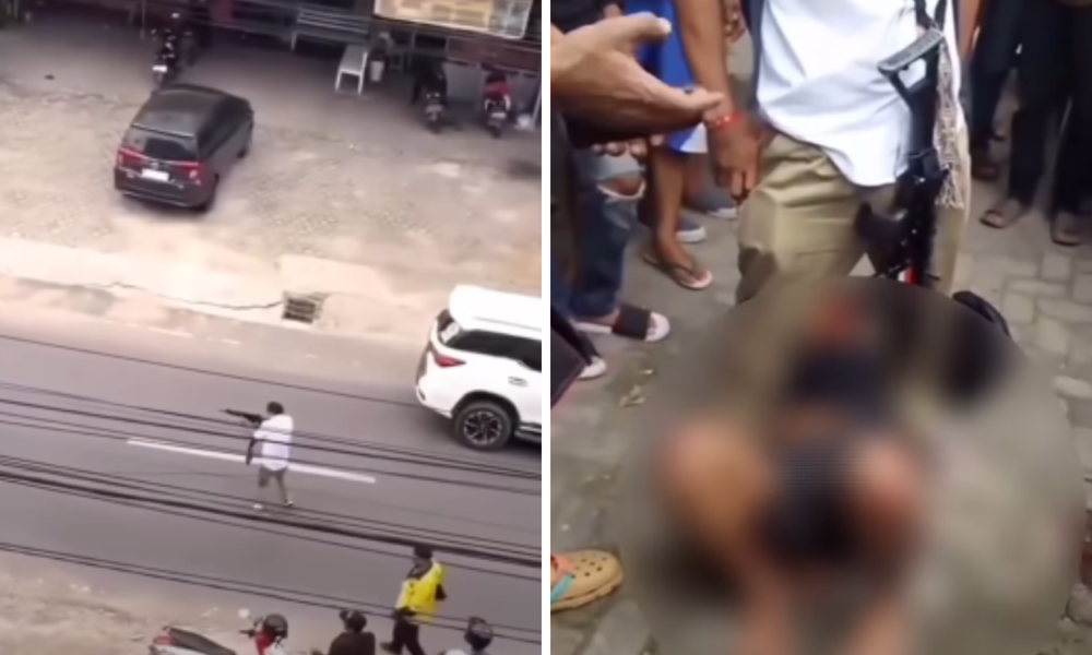 Viral! Polisi Baku Tembak dengan Pelaku Curanmor di Lampung