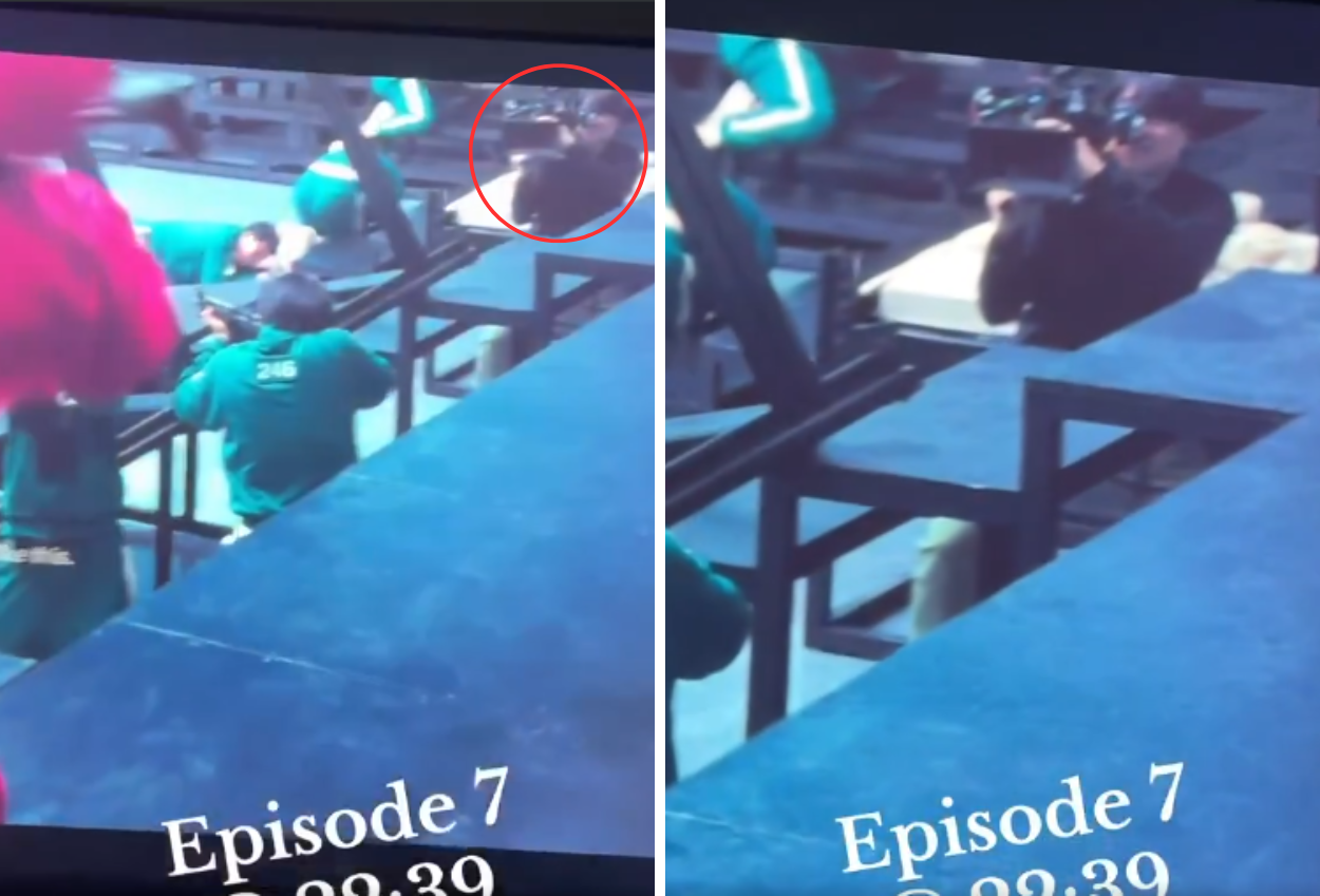 Waduh! Juru Kamera Tertangkap Masuk ke dalam Scene Film Squid Game
