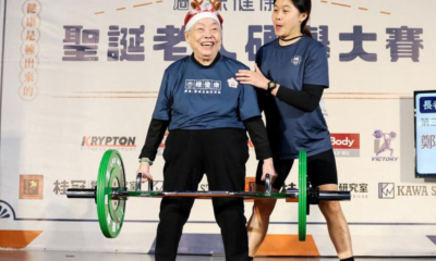 Waduh! Nenek 90 Tahun Angkat Beban 45 Kg di Kompetisi Lansia