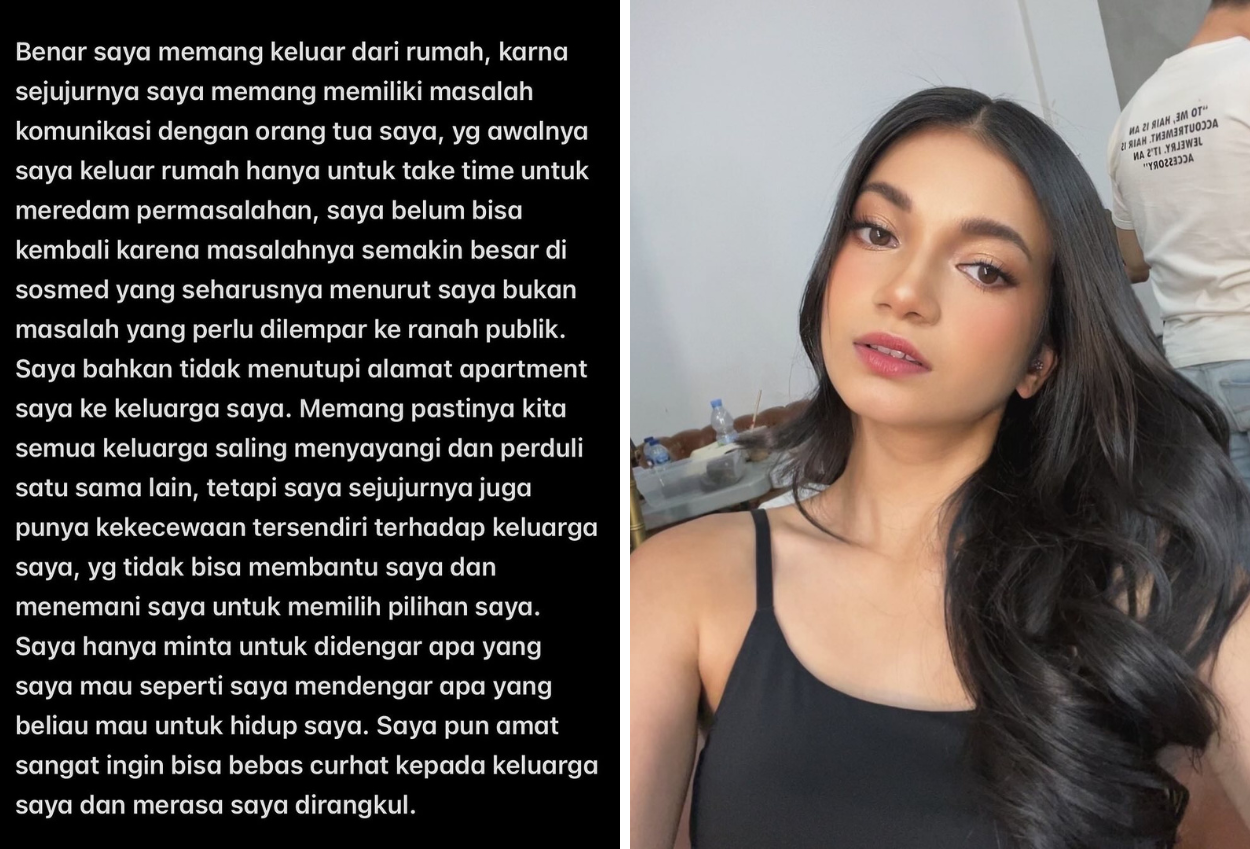 Akui Kabur Dari Rumah, Ratu Sofya Saya Amat Sangat Ingin Bisa Bebas