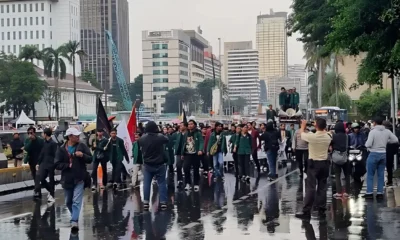 Bem Si Gelar Aksi 'indonesia Gelap' Datangi Patung Kuda, Beberapa Jalur Alami Pengalihan Arus