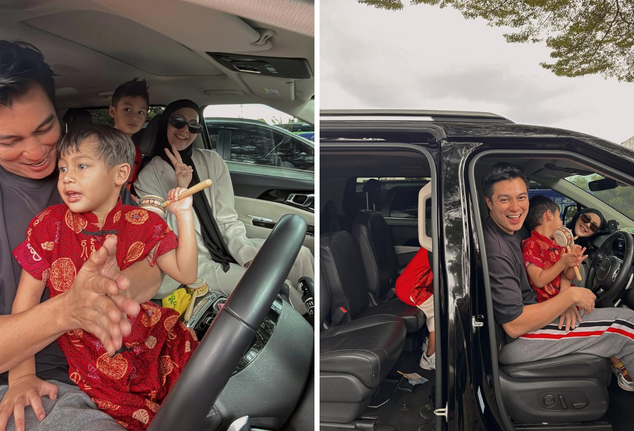 Baim Wong Dan Paula Verhoeven Tampil Harmonis Bersama Anak Anak Di Mobil