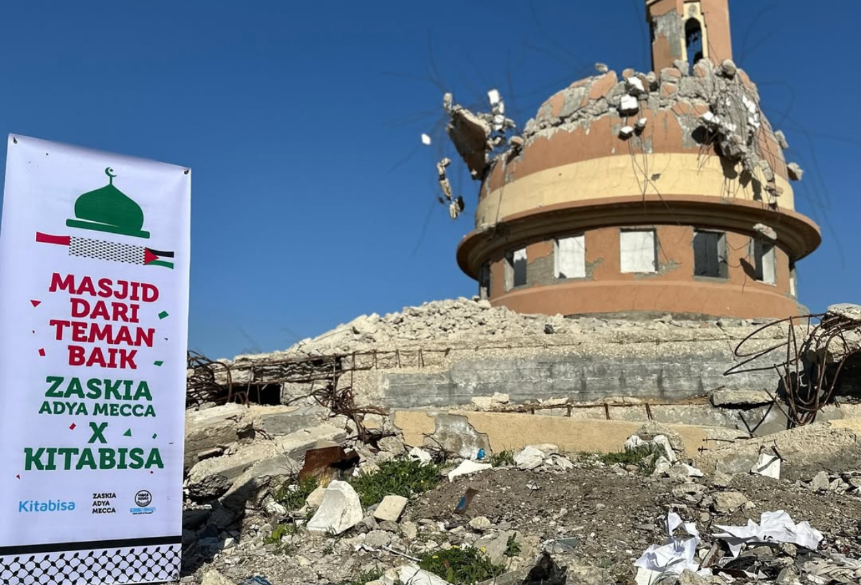 Bangun Masjid Di Tengah Reruntuhan Gaza, Zaskia Mecca Nangis Terharu Atas Izin Allah, Alhamdulillah