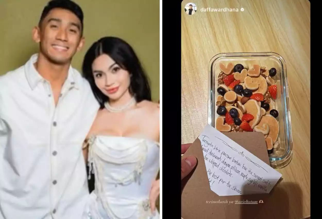 Buatkan Pancake Berbentuk Love, Ariel Tatum Diduga Berpacaran Dengan Daffa Wardhana