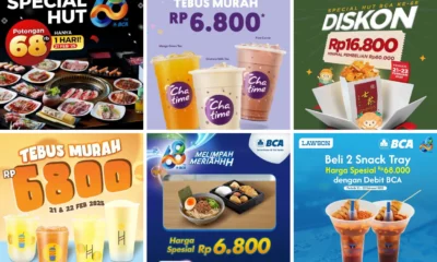 Daftar Promo Makanan Dan Minuman Dalam Rangka Hut Bca, Diskon Hingga 68%