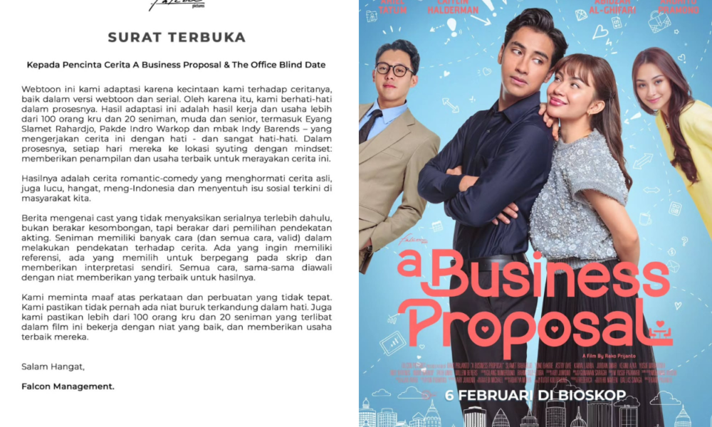Film A Business Proposal Terancam Diboikot, Falcon Pictures Buka Suara