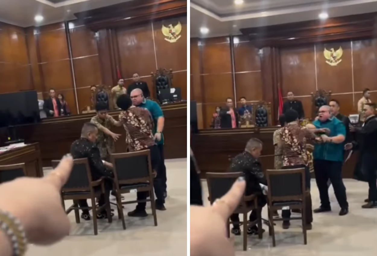 Geger! Razman Nasution Ngamuk Dan Serang Hotman Paris Di Ruang Sidang