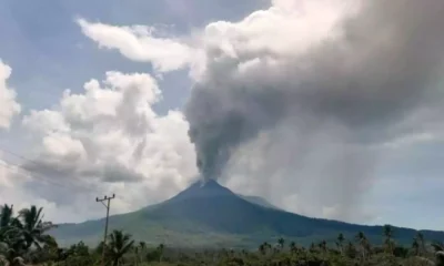 Gunung Lewotobi Laki Laki Kembali Meletus, Tinggi Kolom Abu 900 Meter