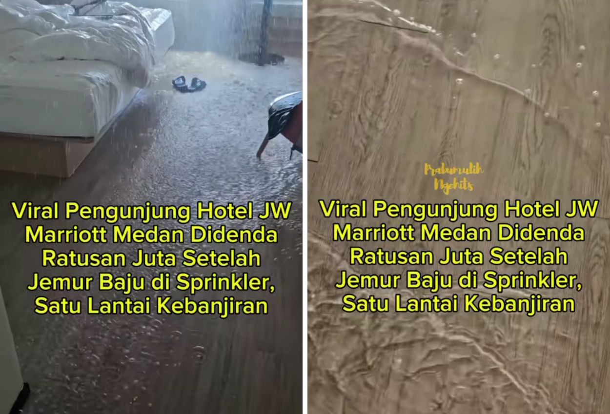 Hotel Jw Marriott Medan Banjir Karena Tamu Jemur Baju Di Sprinkler, Kena Ganti Rugi Seharga Mobil