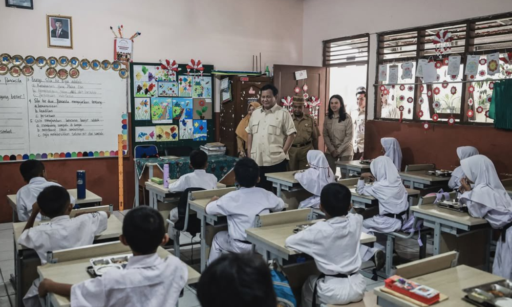 Kunjungi Sdn Kedung Jaya 1 Bogor, Presiden Prabowo Pantau Program Makan Bergizi Gratis
