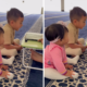 Momen Baby Lily Temani Rayyanza Belajar Iqra, Tingkahnya Curi Perhatian