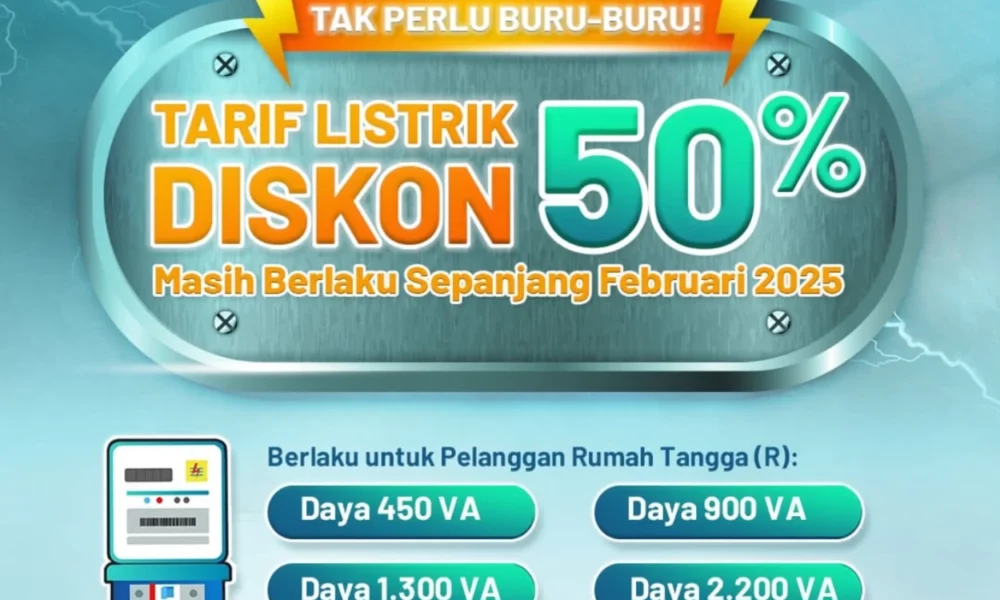 Pt Pln Berikan Diskon Tarif Listri 50% Untuk Pelanggan Dengan Daya Listrik 450 Va Hingga 2.200 Va