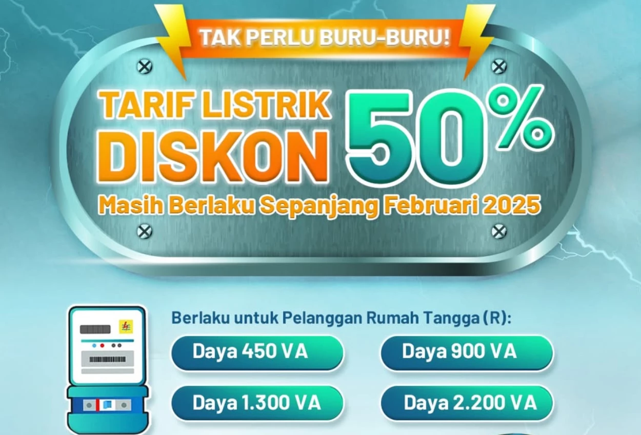 Pt Pln Berikan Diskon Tarif Listri 50% Untuk Pelanggan Dengan Daya Listrik 450 Va Hingga 2.200 Va