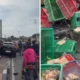 Pengendara Mobil Tabrak Sejumlah Motor Penjual Roti Di Joglo, Diduga Gegara Ngantuk