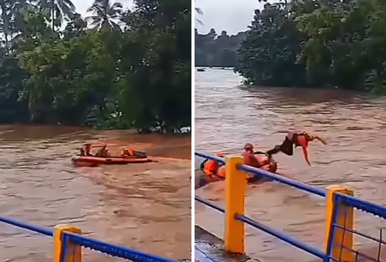 Perahu Basarnas Terbalik Di Maros, Tim Sar Terseret Arus Saat Evakuasi Warga