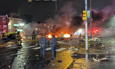 Pesawat Ambulans Jatuh dan Meledak di Philadelphia AS Membawa 6 Penumpang di Dalamnya