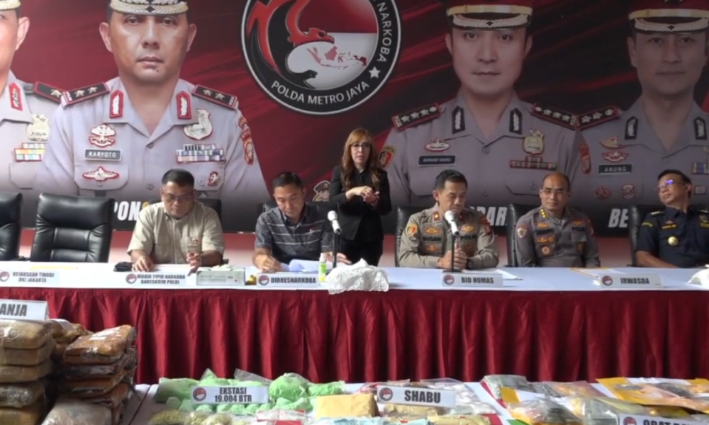 Polda Metro Jaya Bongkar Jaringan Narkoba Internasional, 1.244 Tersangka Ditangkap