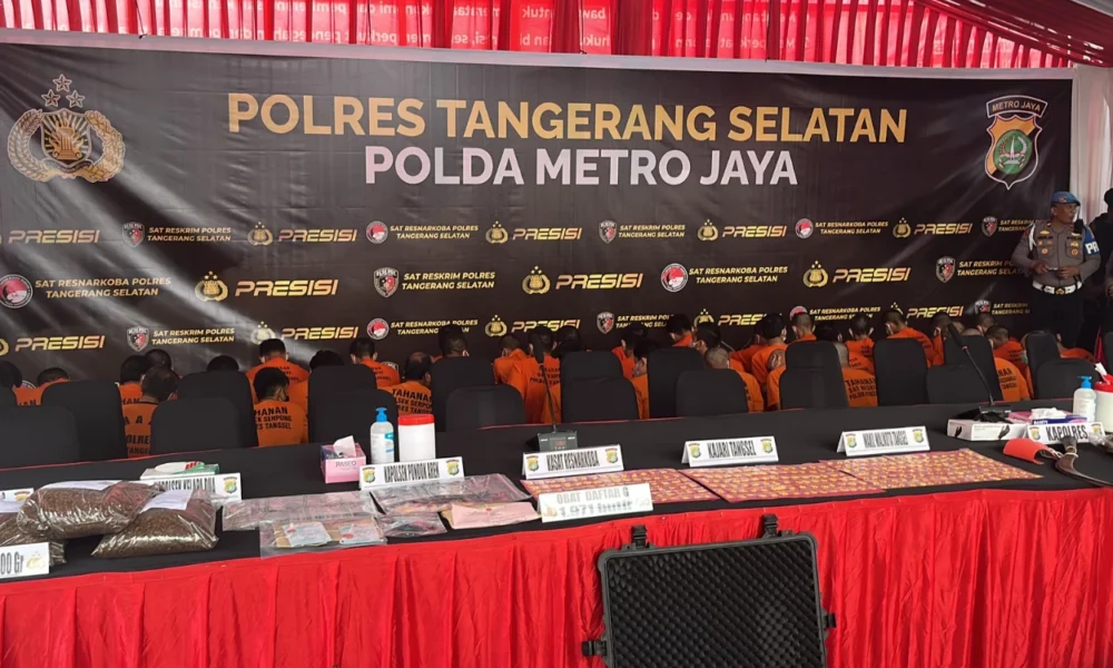 Polres Tangerang Selatan Amankan 30 Tersangka Kejahatan Jalanan