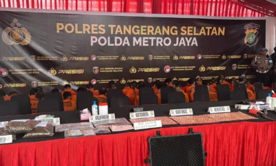 Polres Tangerang Selatan Amankan 30 Tersangka Kejahatan Jalanan