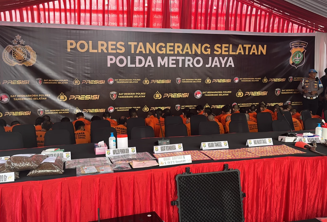 Polres Tangerang Selatan Amankan 30 Tersangka Kejahatan Jalanan