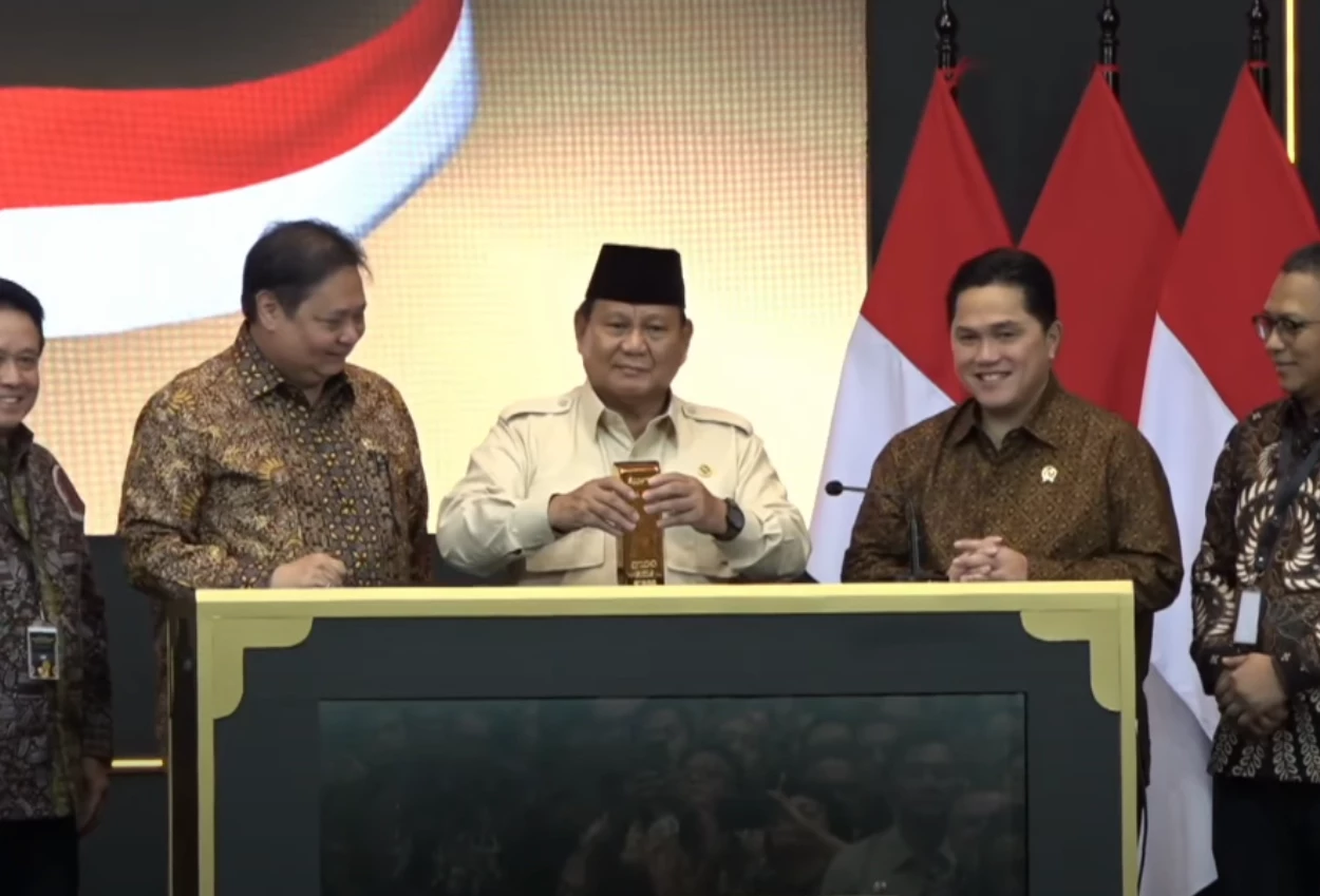 Presiden Prabowo Subianto Resmikan Layanan Bank Emas Pertama Di Tanah Air
