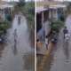 Terekam Video, Ayah Lempar Anak Ke Genangan Air Saat Banjir Di Bekasi