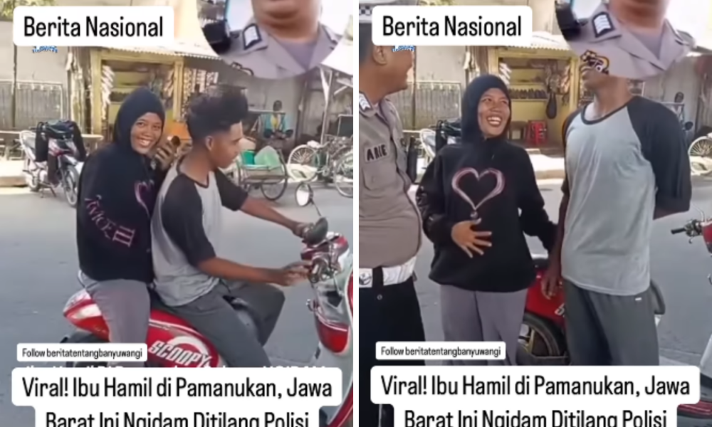 Unik! Ibu Hamil Di Subang Ngidam Minta Ditilang Polisi