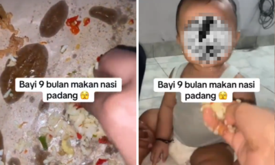 Viral! Bayi 9 Bulan Diberi Nasi Padang, Ada Banyak Potongan Cabai