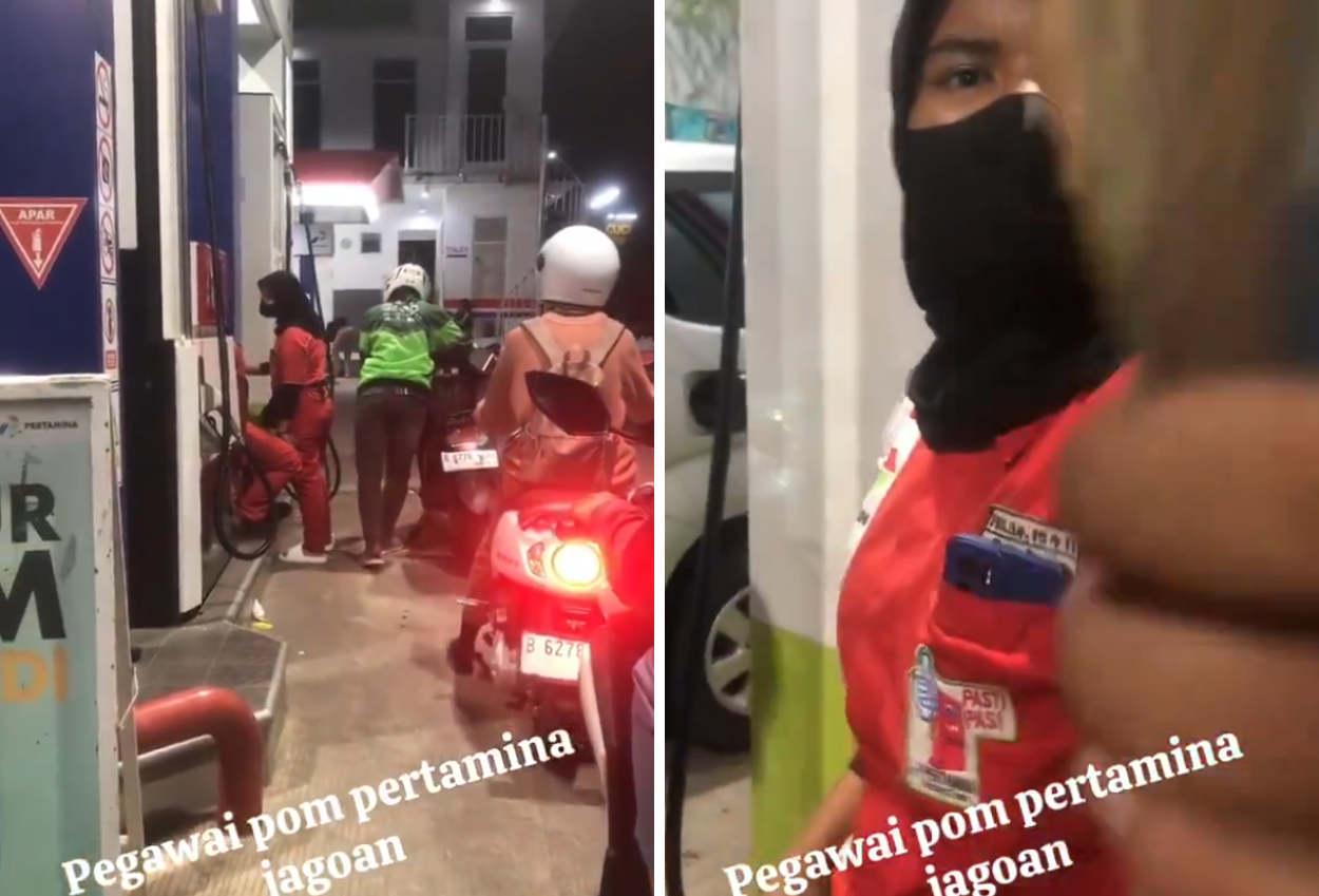 Viral! Pegawai Spbu Di Pondok Cabe Diduga Kesal Ditegur Setelah Asyik Bercanda Dan Mengobrol