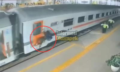 Viral! Penumpang Bergelantungan Di Pintu Ka Walahar Seperti Spiderman Dan Lolos Dari Kejaran Satpam