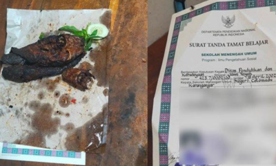 Waduh! Ijazah SMAN Colomadu jadi Kertas untuk Bungkus Lele Bakar