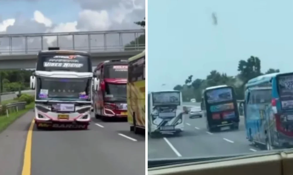 Aksi ugal ugalan di tol jakarta cikampek, sopir bus po bin ilyas dipecat