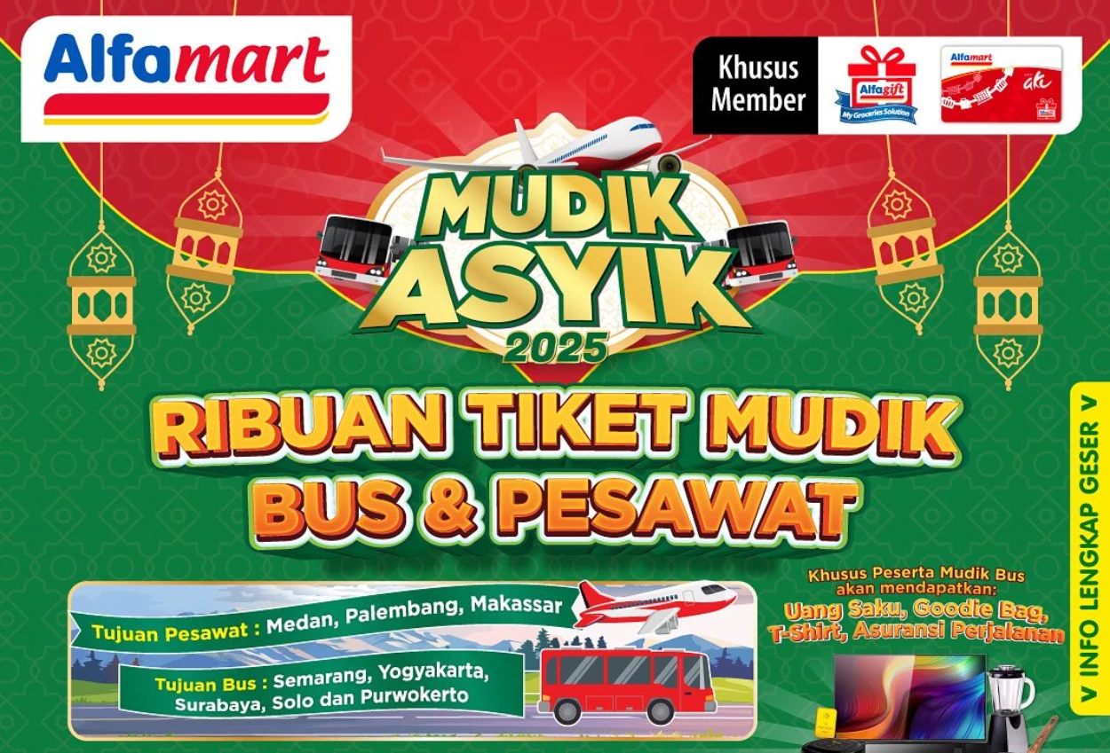 Alfamart hadirkan mudik gratis lebaran 2025, cek syarat dan cara daftarnya!