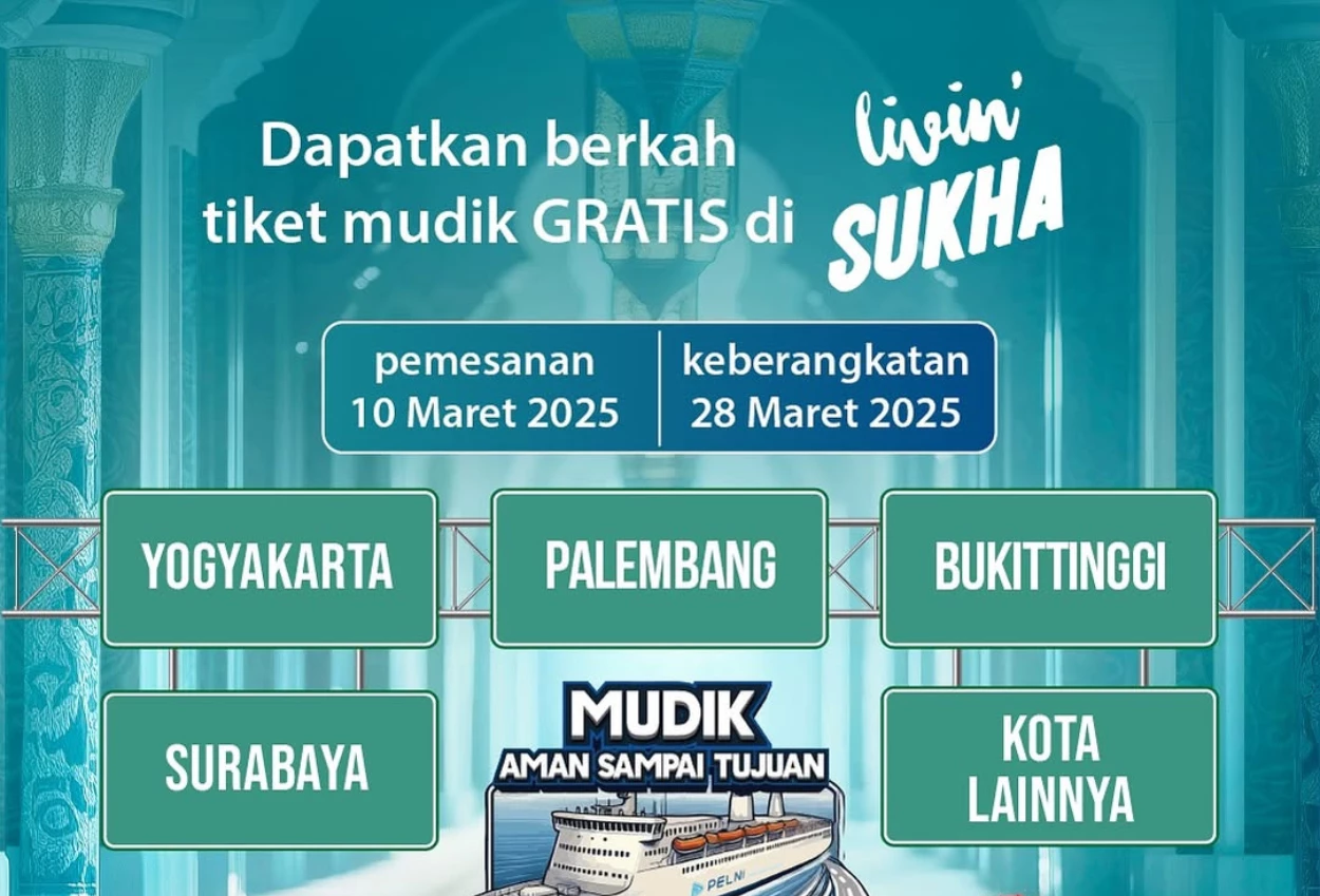 Bank mandiri buka mudik gratis 2025, layani 80 rute dari sumatra hingga jawa
