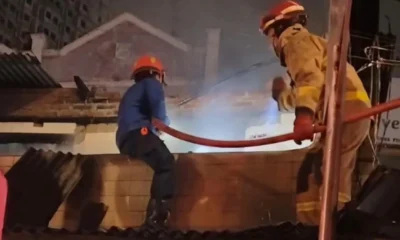 Diduga akibat korsleting listrik, warteg di serpong terbakar