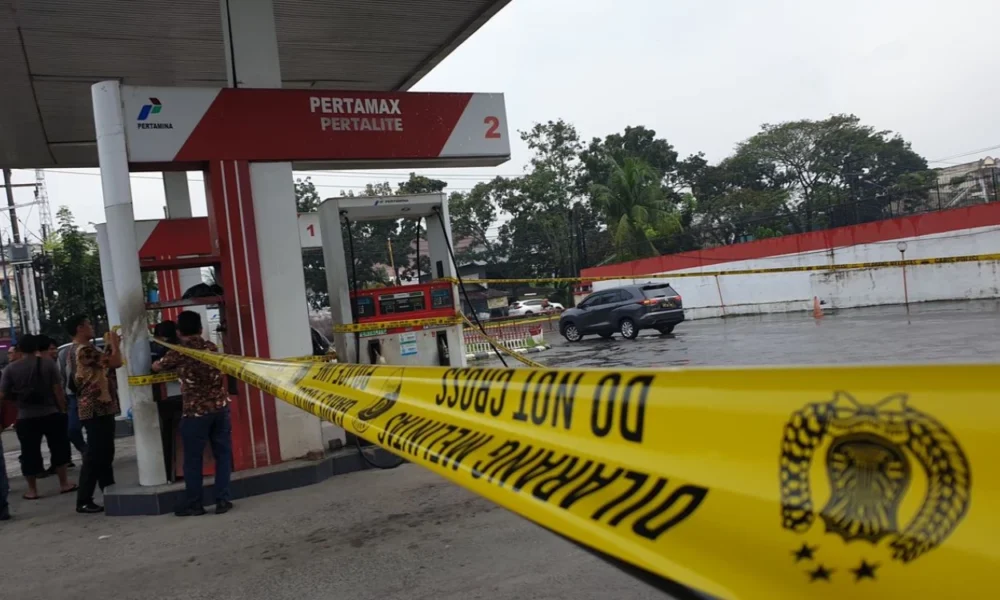Diduga oplos pertalite, spbu di medan akhirnya disegel polisi