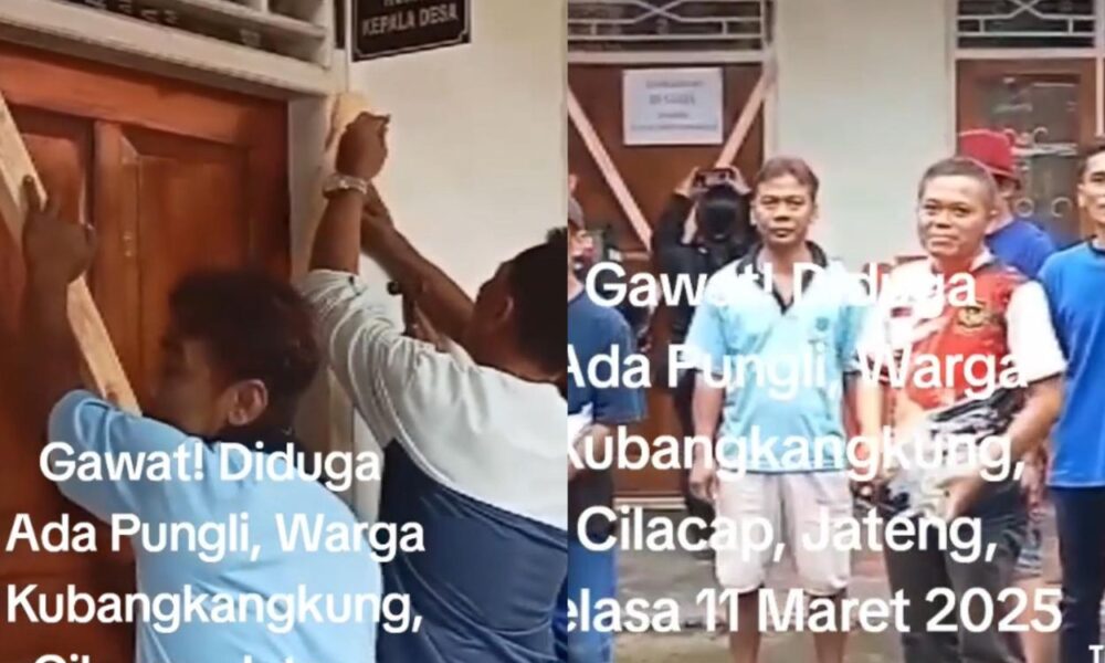 Diduga pungli, kantor kepala desa di kubang kangkung disegel warga