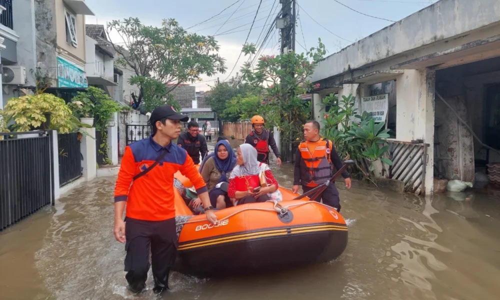Diguyur hujan deras, 6 wilayah di pamulang sempat terendam banjir