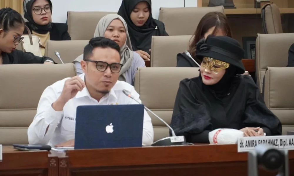 Doktif gunakan topeng dalam rapat bahas ruu perlindungan konsumen, anggota dpr kita undang sosok misterius