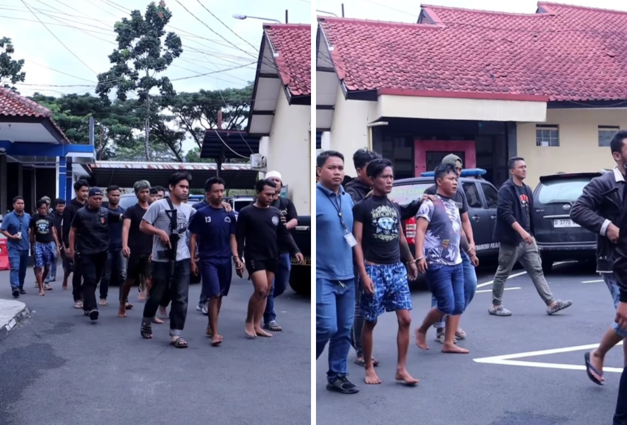Geng motor yang aniaya juru parkir di minimarket bandung berhasil ditangkap polisi