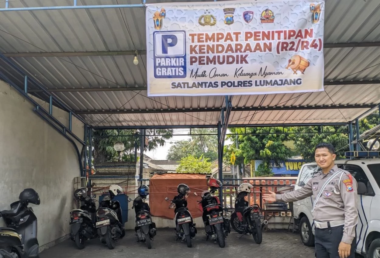 Jangan khawatir! polres lumajang buka layanan penitipan kendaraan gratis untuk pemudik