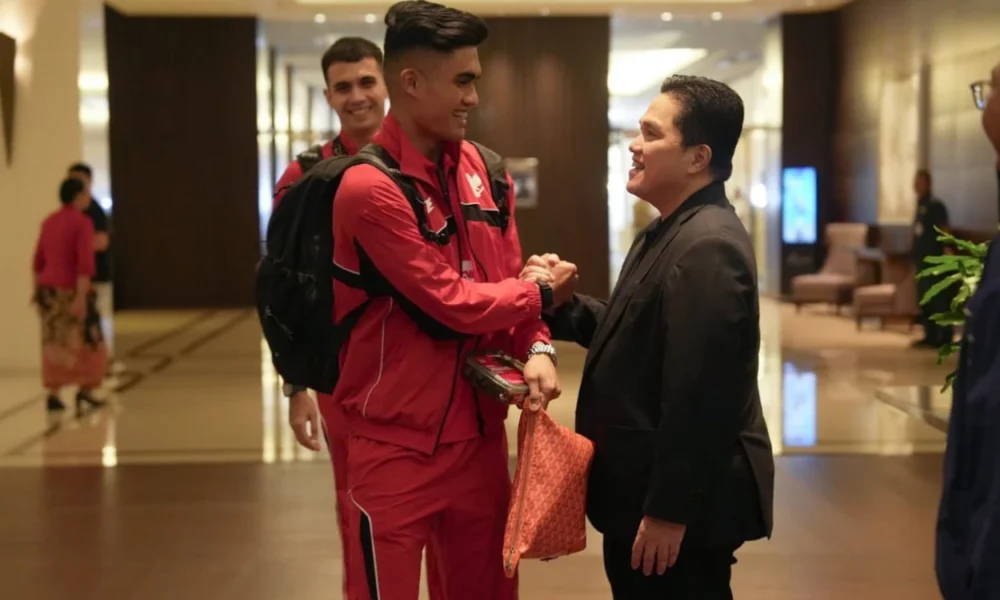 Jelang laga timnas indonesia vs australia, erick thohir saya tidak mau bicara target
