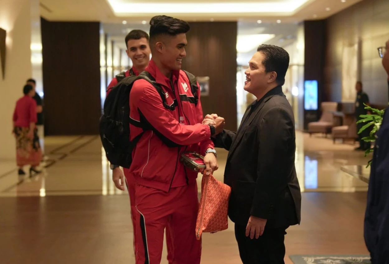 Jelang laga timnas indonesia vs australia, erick thohir saya tidak mau bicara target