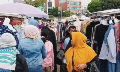 Jelang lebaran, pasar cideng jakarta pusat diserbu pembeli